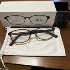 JINS ブルーライトカットメガネ　40% 度なし