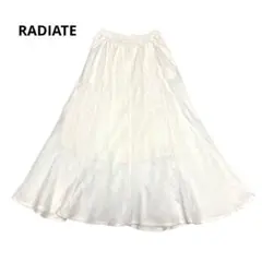 RADIATE ロングフレアスカート　アイボリー　コットン　リネンのサムネイル