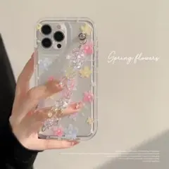 春の花柄 iPhone13Proケース