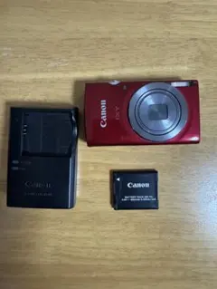 Canon IXY 180 レッド 動作確認済み バッテリー・充電器付き - メルカリ