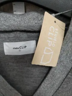 studio CLIP ベスト グレーラメ入り