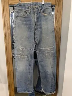 リーバイス501　66前期　実寸W39cm×2 L76cm　裾チェーンステッチ