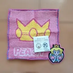 スーパーマリオ まめタオル(ピーチ)