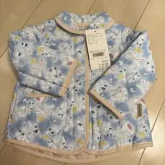 【美品】ビケットクラブ　花柄キルトブルゾン 90cm
