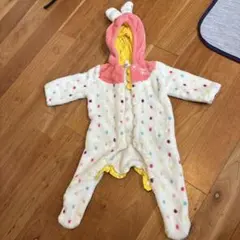 ウサギ耳付きロンパース 60cm