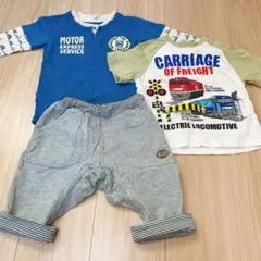 ベビー服　半袖　トップス　ロンT 長袖　半ズボン　男の子　100cm まとめ売り