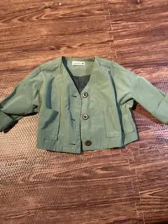 ブランシェス　アウター　ジャケット　カーキ　フリル　薄手ジャンパー