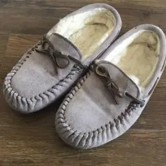 emu グレー　モカシン6 約23㌢　匿名発送　メルカリ便　即日発送