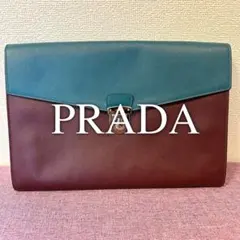 PRADA クラッチバッグ サフィアーノレザー