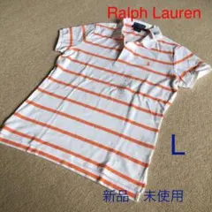 Ralph Lauren Sport 半袖ポロシャツ　オレンジボーダー　Lのサムネイル