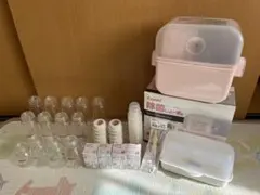 Combi 哺乳瓶消毒器と哺乳瓶13本セット