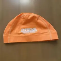 セントラルスポーツ　スイミング帽子　オレンジ色　Lサイズ