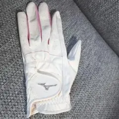 Mizuno ゴルフグローブ ホワイト/ピンク 左手のサムネイル