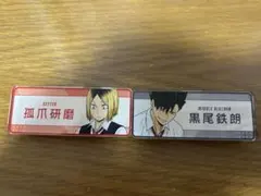 ハイキュー!! 東武動物公園コラボ アクリルネームプレート 黒尾鉄朗 孤爪研磨