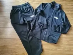 FILA ジャージ上下　ブラック　140