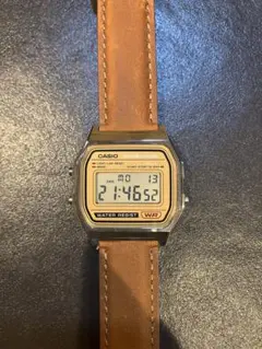 CASIO デジタル腕時計 レザーベルト カスタムのサムネイル