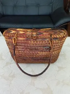 編みカゴバッグ