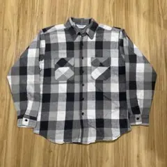 【好配色】ビンテージ ファイブブラザー ネルシャツ 70s 80s 白黒 L
