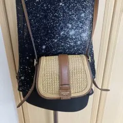 kate spade 籐　ミニショルダーポシェットバッグ