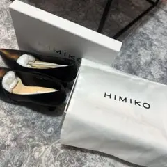HIMIKO (643107)ブラックパンプス 23.5cm