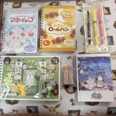 ポケモンキャラクター ノート・ 消しゴム・ペン 計6点詰め合わせセット!!!