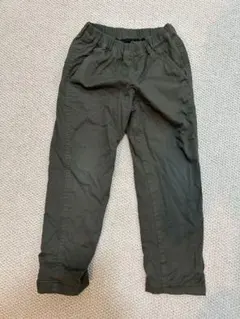 ユニクロ　UNIQLO  キッズ　ズボン　裏起毛　110
カーキ