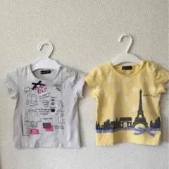 値下げ❗️BEBE✨Tシャツ2枚セット！80センチ