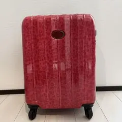 VIVA YOU 赤 ヒョウ柄　ハート模様キャリーケース