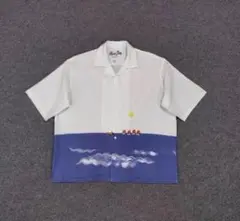 半袖シャツ 【Alice Des】 オープンカラーシャツ 海の景色