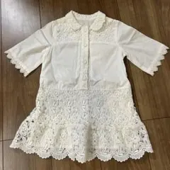 コムサフォセット　COMME CA FOSSETTE ワンピース　ドレス　白