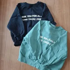 ピードットプルミエキッズスウェットトレーナーロゴ2枚セットおまとめ110cm