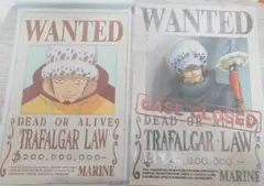 2枚セット　ONE PIECE トラファルガー・ロー 公式手配書 ポスター A3