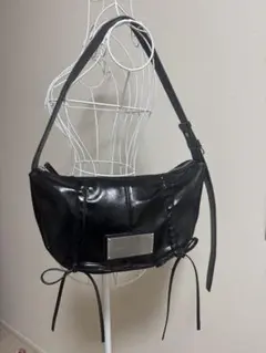 み*き様 Matin Kim マーティンキム ショルダーバッグ リボン ブラック