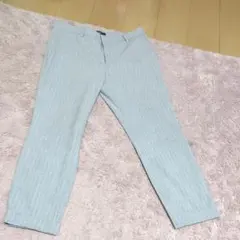 H&M メンズ スキニーフィット ストライプ スラックス パンツ