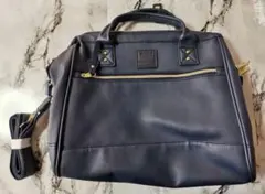 アネロ anello ボストンバッグ　2WAY ショルダーバック ネイビー