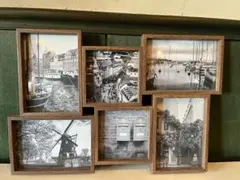 フォトフレーム 6枚多面壁掛け卓上写真立て