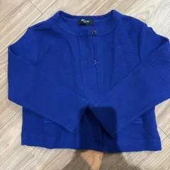 COMMECAISM カーディガン 110A 青