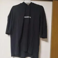 KANGOL フード付き半袖Tシャツ 黒