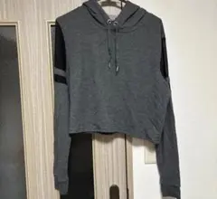 H&M ショート丈パーカー グレーのサムネイル