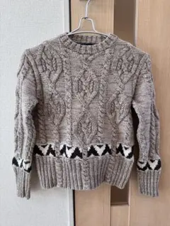 POLO RALPH LAUREN ベージュ ケーブルニット　匿名発送