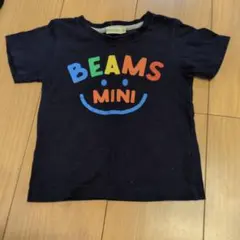 【美品】BEAMS mini Tシャツ ネイビー 90　カラフル　男女