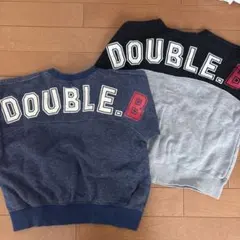 DOUBLE.B バックロゴ　トレーナー