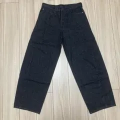 GU バレルレッグジーンズ（丈長め） 31 ダークグレー