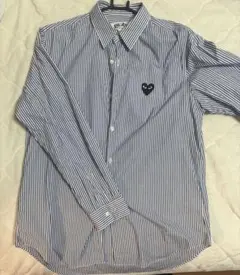 ストライプ長袖シャツ　PLAY COMME des GARCONS