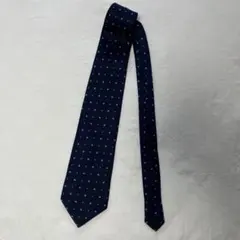 FLAMBOYANT ネイビー ドット柄 ネクタイ