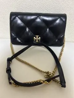 Tory Burch トリーバーチ　ショルダー チェーン　ウォレット　キラ　黒のサムネイル