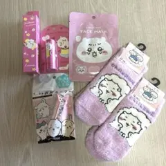 【送料込】在庫処分♥️親子でちいかわうさぎ6点セット ハンドクリーム、靴下、他