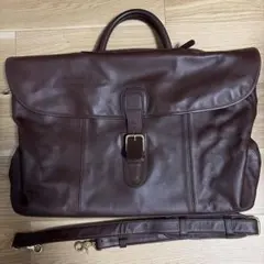 COACH ビジネスバッグ ダークブラウン レザー 2wayのサムネイル