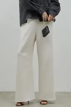 GALLARDAGALANTE リネンライクワイドドロストパンツ