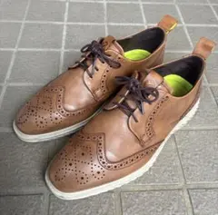 ECCO エコー ウィングチップ レザーシューズ ブラウン 42のサムネイル